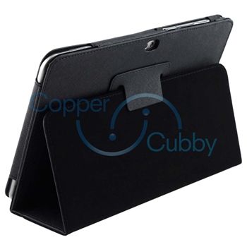   Tab 8.9 Tablet Premium Black Flip Leather Hard Case Pouch  