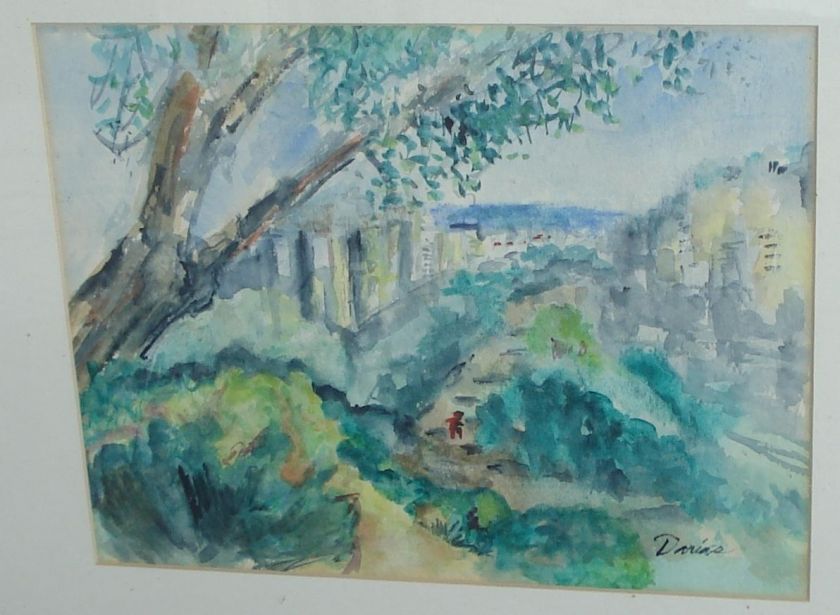 Nice Darias Landscape Watercolor Painting VG CONDITION  