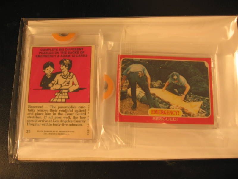 1973 Topps Emergency Adam 12 TV Show Proofs (2) Set #21  