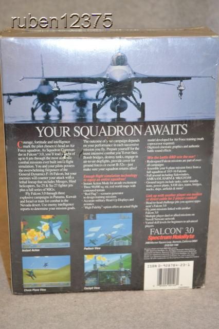 FALCON 3.0, F 16 Flight Simulation, New PC Game in Sealed Retail Box 