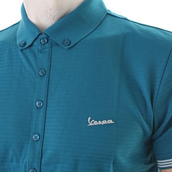 adidas Vespa Originals Men’s 100% Organic Cotton Pique Polo Shirt 