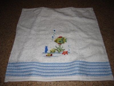 Saturday Knight Ltd ~ Fish Friends ~ Washcloth  