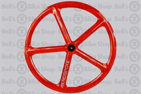 Aerospoke Track Front Wheel RED Non Machined Fixed Gear  