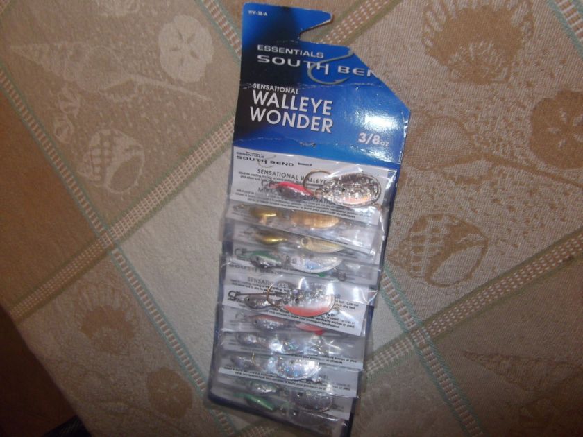 SOUTH BEND WALLEYE WONDER LURES 3/8 OZ. (10 CT.)   NOC  