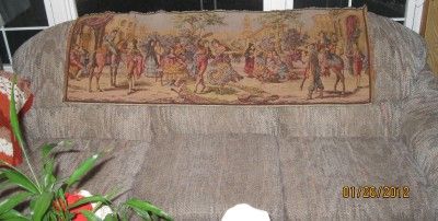   BELGIAN WOVEN TAPESTRY WALL PICTUR REGENCY or ROCOCO ERA IN SPAIN ART