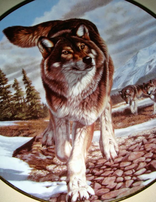 Al Agnew Year Of Wolf LEADER OF PACK Wolf Plate Awesome  