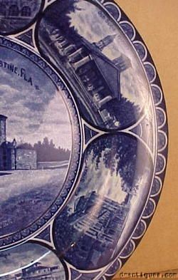 Staffordshire Rowland Marsellus Blue Plate St Augustine  