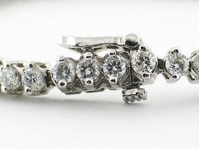 25 CT Round Diamond Tennis Bracelet VS2/F 14K W.Gold  