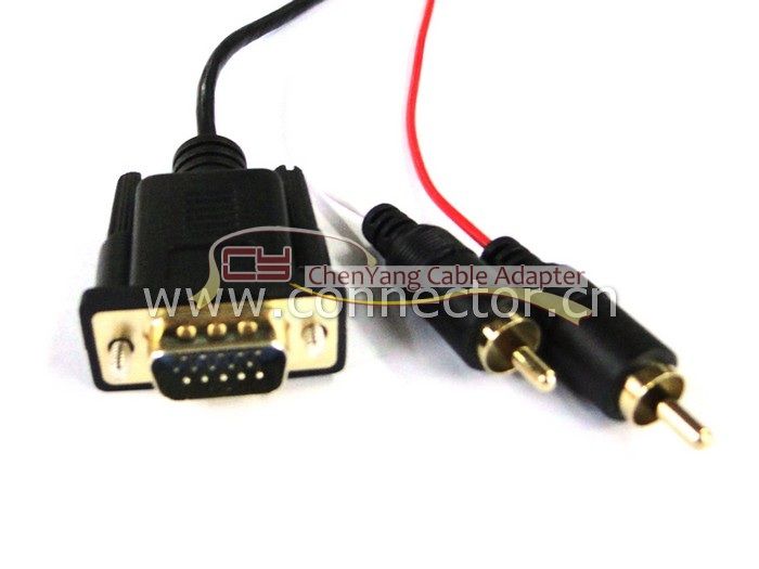 New HDMI Male to VGA Female & RCA Audio HDMI to VGA Video Converter 