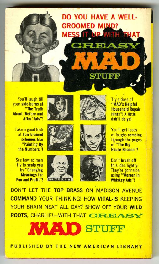 GREASY MAD STUFF Paperback   1st SIGNET BOOK Print 1963  