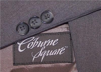 40R Coburne Square CHARCOAL GRAY 2 BUTTON sport coat suit blazer 