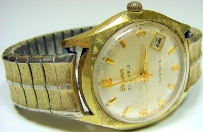 MENS VINTAGE 23 JEWELS AUTOMATIC BULOVA JEWELS WRIST WATCH FOR PARTS 