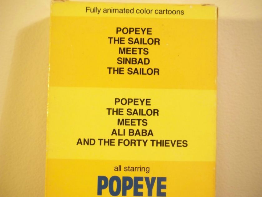 POPEYE The Sailor Man Meets SINBAND & ALI BABA VHS Tape  