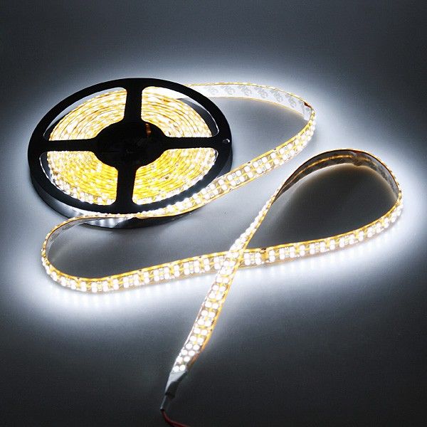 5M SMD 3528 1200 Epoxy LED Strip Light White Waterproof Epoxy Plate 