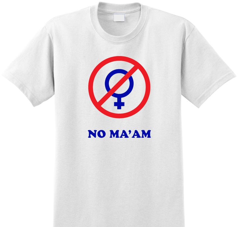 No Maam T Shirt Tee Married with Children Funny College  