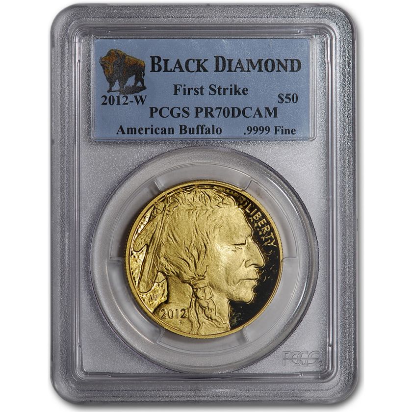 2012 W American Gold Buffalo Proof (1 oz) $50   PCGS PR70DCAM   First 