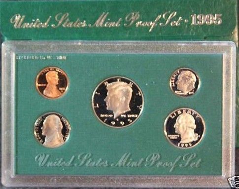 1995 US MINT PROOF SET CAMEOSOrig Gov Pkg  