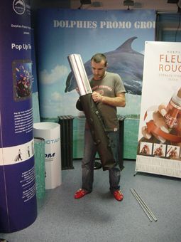 DOUBLE SIDED Retractable Banner Roll Up Stand Display  