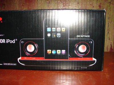 New Sharp Ipod Music System Dock w/Stereo Speakers DK AP7N(R)  