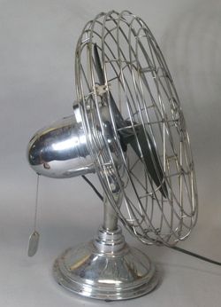   20 Freshnd Air Art Deco Chrome Bullet Fan c. 1940 Model 17 RC  