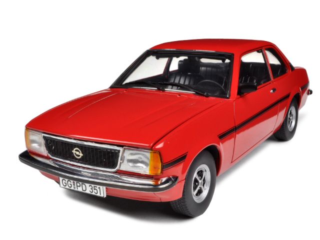 1975 OPEL ASCONA B SR RED 1/18 DIECAST MODEL CAR BY SUNSTAR 