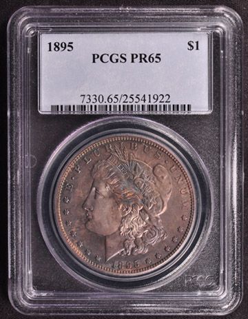 1895 MORGAN S$1 PCGS PR 65  