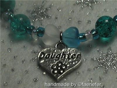   mum daughter nana aunt gran niece or granddaughter heart bracelet gift