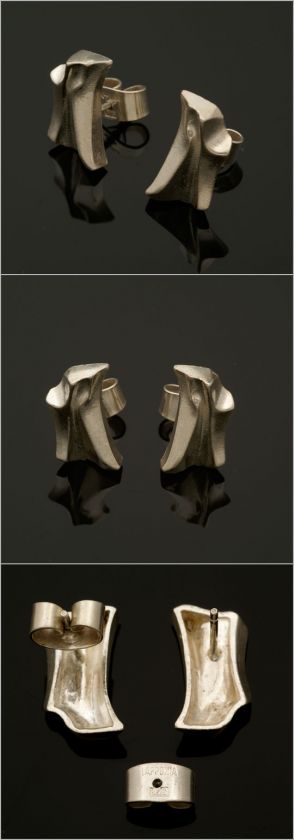 LAPPONIA Bjorn Weckstrom Sterling Silver Ear Rings.  