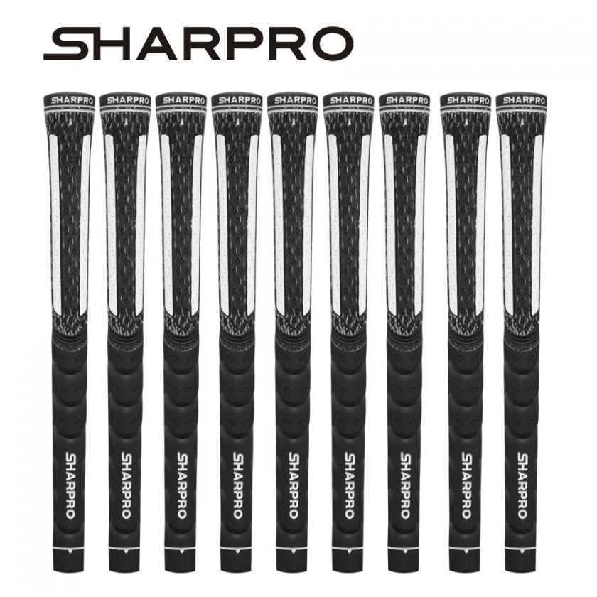 SHARPRO 3CAT Tri Compound Anti Torsion Pride Black Cord Golf Grip 