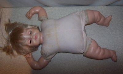 Vintage 1965 Vogue 23 Vinyl Baby Doll with Cloth Body  