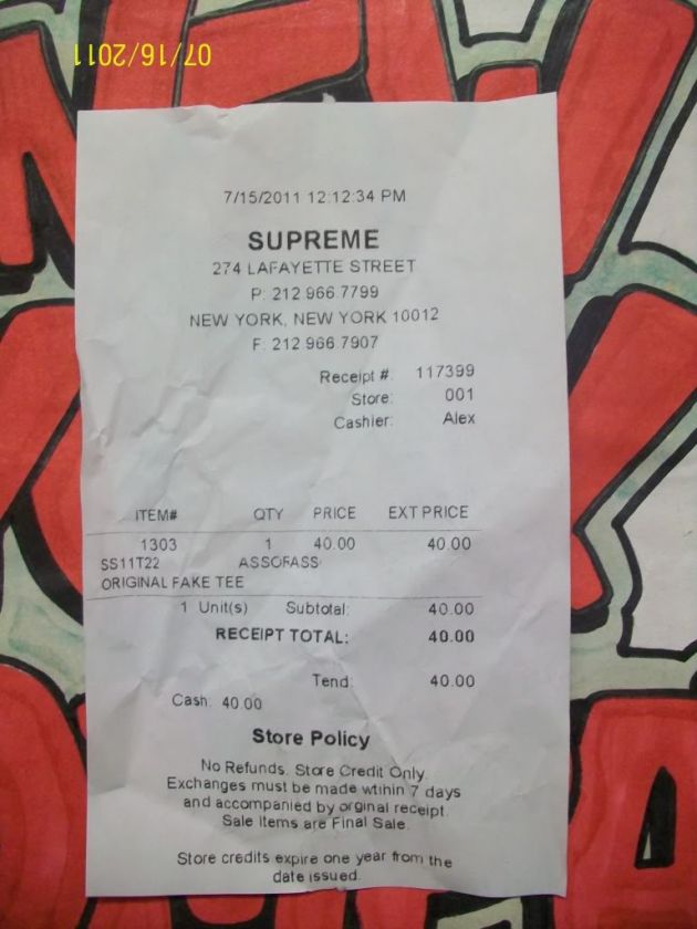 Supreme OriginalFake T Shirt original fake kaws bape t  