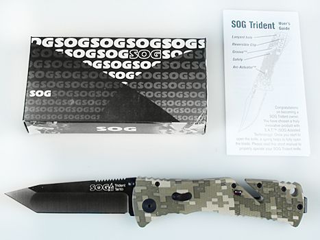 SOG TRIDENT DIGI CAMO TANTO TINI KNIFE TF11 TF 11 NEW  