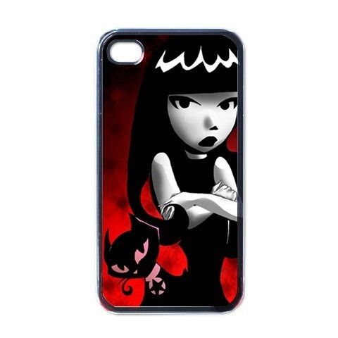 Emily The Strange Cat Apple iPhone 4 Hard Case Cover  