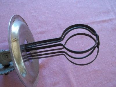 Antique A & J Wood Handle Hand / Egg Beater (Pat. October 9, 1923)