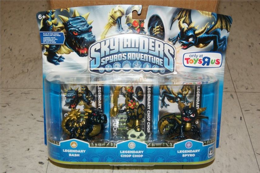 Skylanders Spyros Adventures 7 Pack DARKLIGHT CRYPT + LEGENDARY 