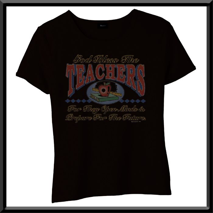 God Bless The Teacher Teaching WOMENS SHIRTS S 2X,3X  