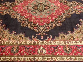 10x13 Antique Carpet Handmade Persian Tabriz Wool Rug  