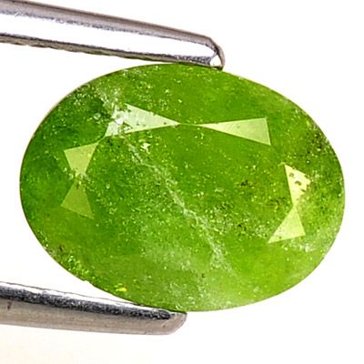 33 ct~ULTRA RARE TOP FIRE 100%NATURAL VIVID GREEN RUSSIAN DEMANTOID 