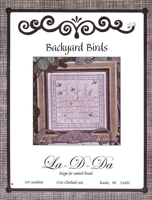 Backyard Birds Sampler 113x113 La D Da Cross Stitch Pattern