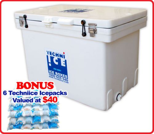 NEW ICE CHEST TECHNI ICE REEL COOLER SWAG & TENT FRIDGE  