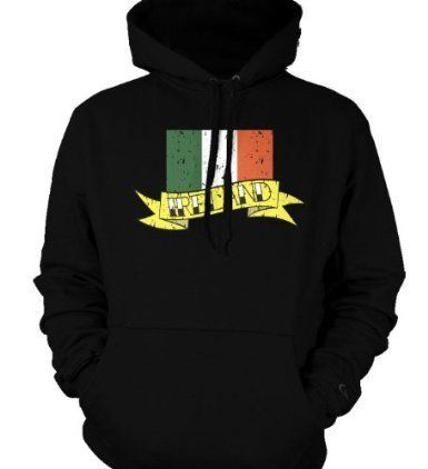 Ireland Irish Banner Flag Tattoo Sweatshirt Hoodie  