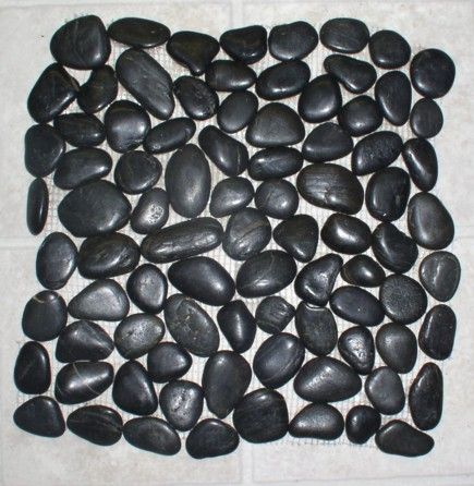 Natural stone river rock pebble mosaic tile, $60/Box  