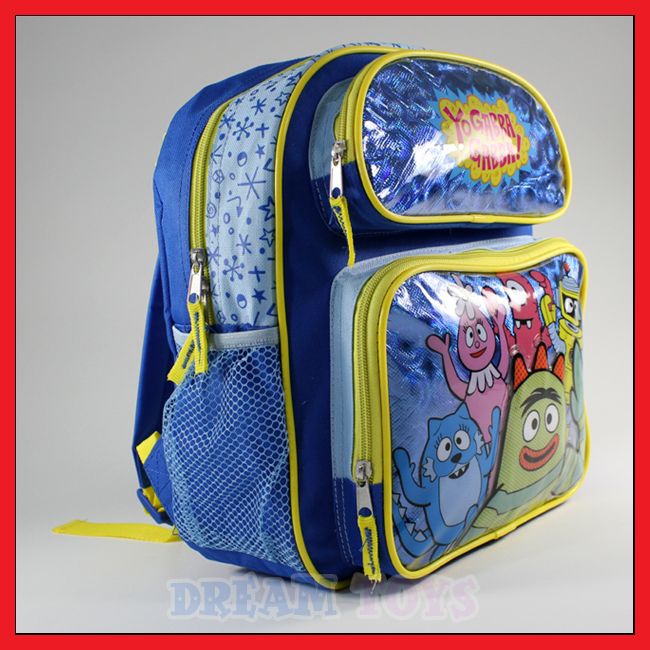 12 Yo Gabba Gabba Blue Toddler Backpack Bag   Brobee  