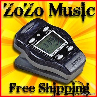 seiko dm50l blue clip on digital metronome 4 level volume