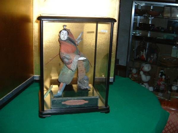 Rare EDO Japanese Takeda Samurai HINA Gofun Doll Ningyo  