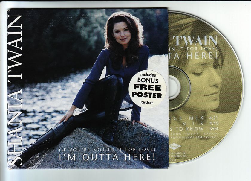 cd single, Shania Twain   (If Youre Not In It For Love) IM Outta 