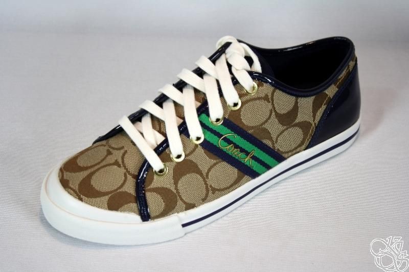 COACH Folly Stripe Webb Womens Sneakers Shoes New  