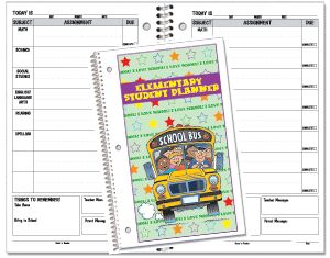 Stock Elementary Student Planner 7 x 11 Undated Pages  