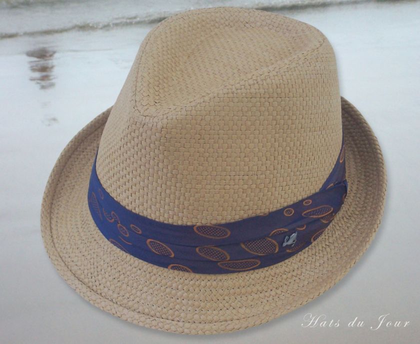 Peter Grimm Tan Paper Casual Stingy Brim Fedora   Stoli  