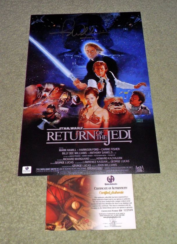 JOHN WILLIAMS SIGNED STAR WARS RETURN OF THE JEDI MOVIE POSTER GAI 